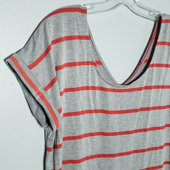 Anthro Pure + Good tail stripe hi/lo hem tee S - Picture 3 of 9